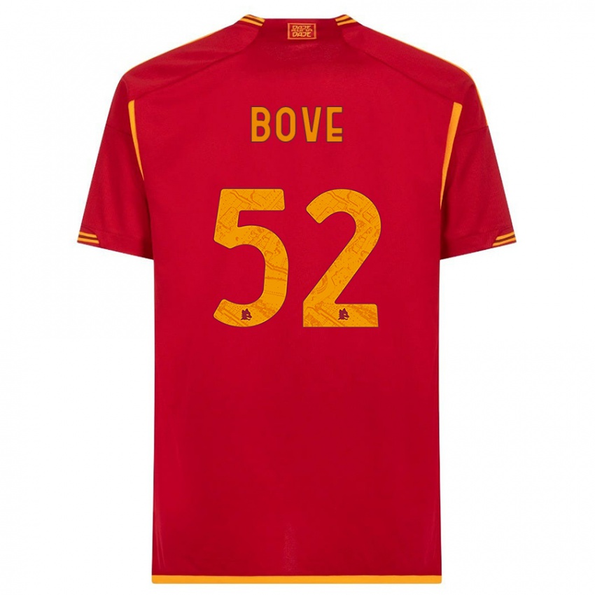 Hombre Camiseta Edoardo Bove #52 Rojo 1ª Equipación 2023/24 La Camisa Chile