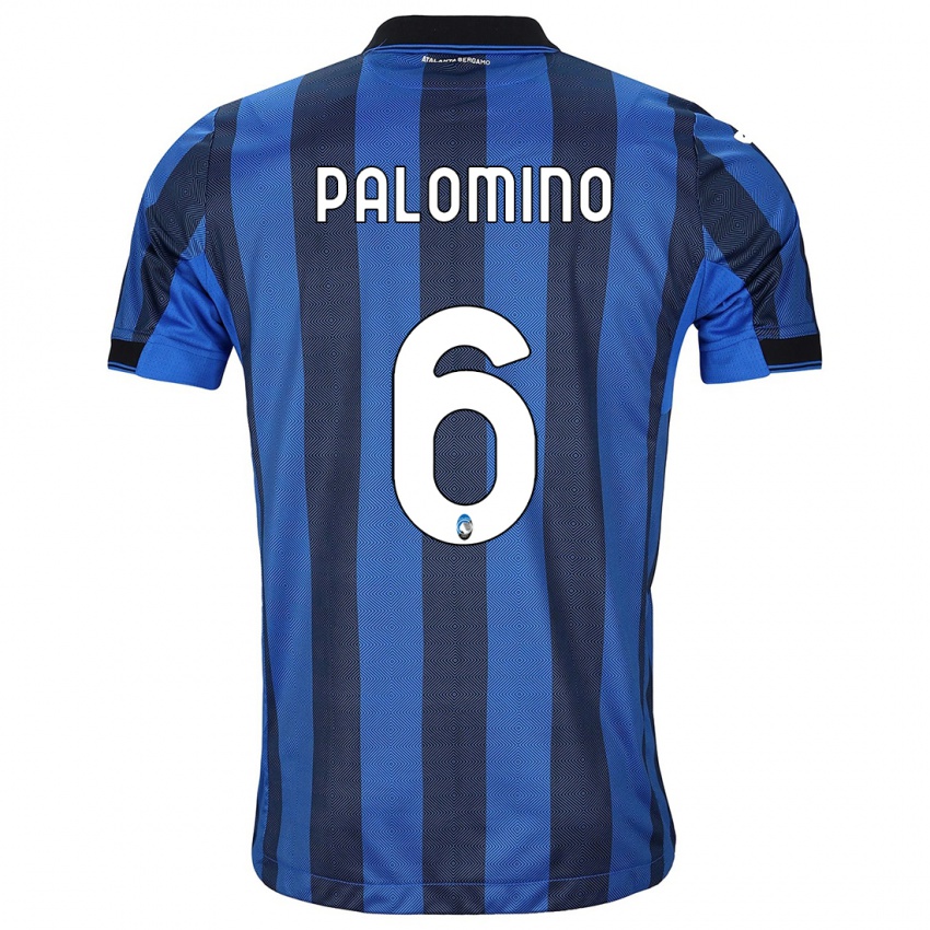 Hombre Camiseta Jose Luis Palomino #6 Azul Negro 1ª Equipación 2023/24 La Camisa Chile