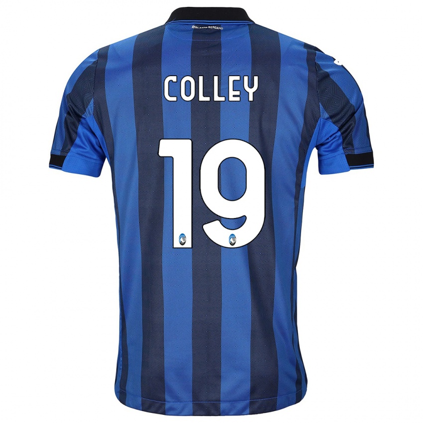 Hombre Camiseta Ebrima Colley #19 Azul Negro 1ª Equipación 2023/24 La Camisa Chile