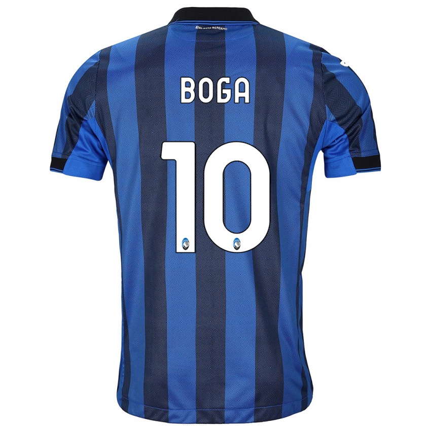 Hombre Camiseta Jeremie Boga #10 Azul Negro 1ª Equipación 2023/24 La Camisa Chile