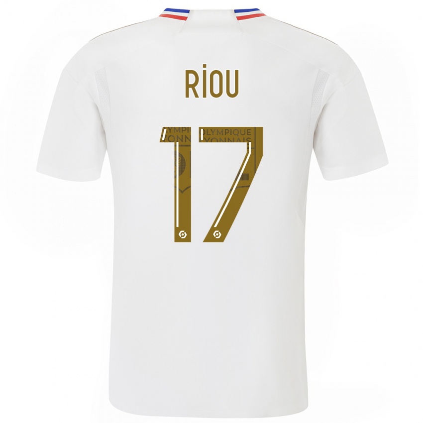 Hombre Camiseta Remy Riou #17 Blanco 1ª Equipación 2023/24 La Camisa Chile
