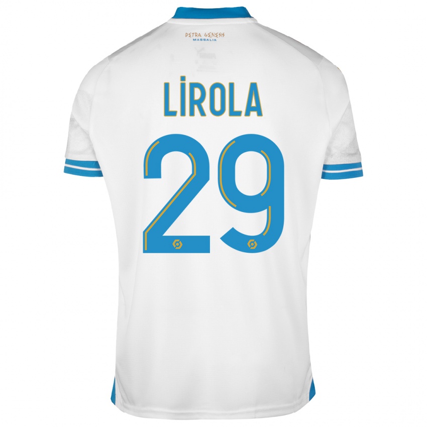 Hombre Camiseta Pol Lirola #29 Blanco 1ª Equipación 2023/24 La Camisa Chile