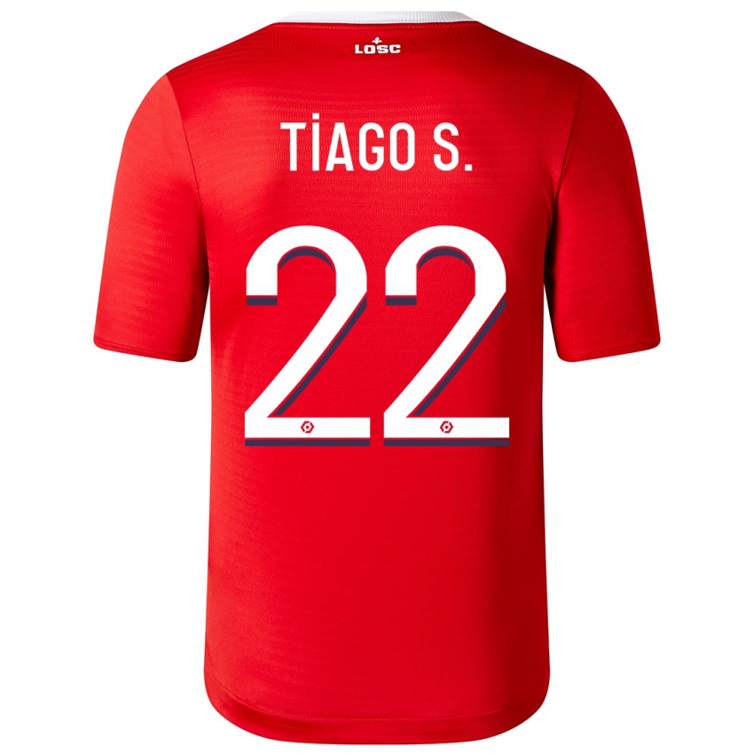 Hombre Camiseta Tiago Santos #22 Rojo 1ª Equipación 2023/24 La Camisa Chile