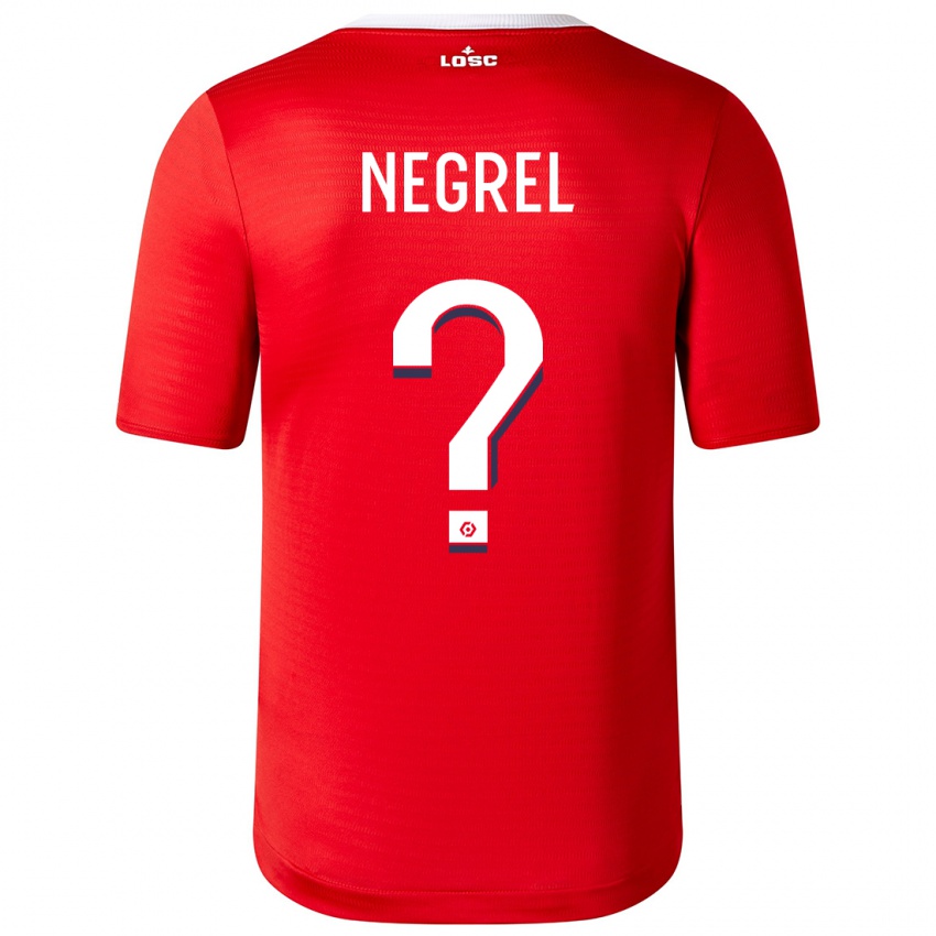 Hombre Camiseta Tom Negrel #0 Rojo 1ª Equipación 2023/24 La Camisa Chile
