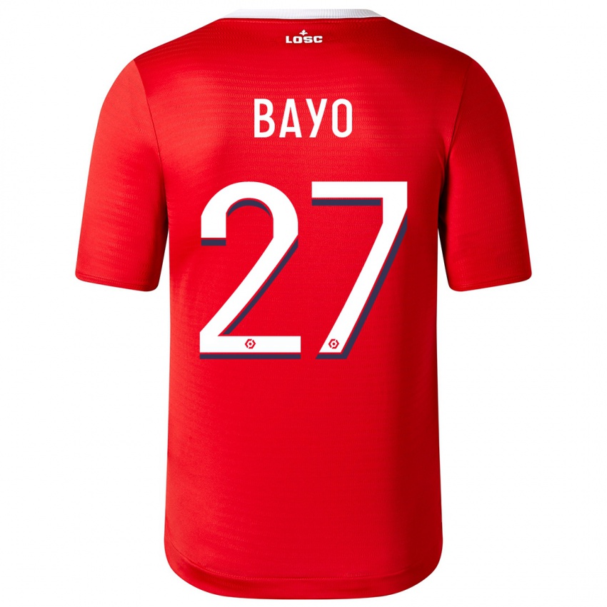 Hombre Camiseta Mohamed Bayo #27 Rojo 1ª Equipación 2023/24 La Camisa Chile
