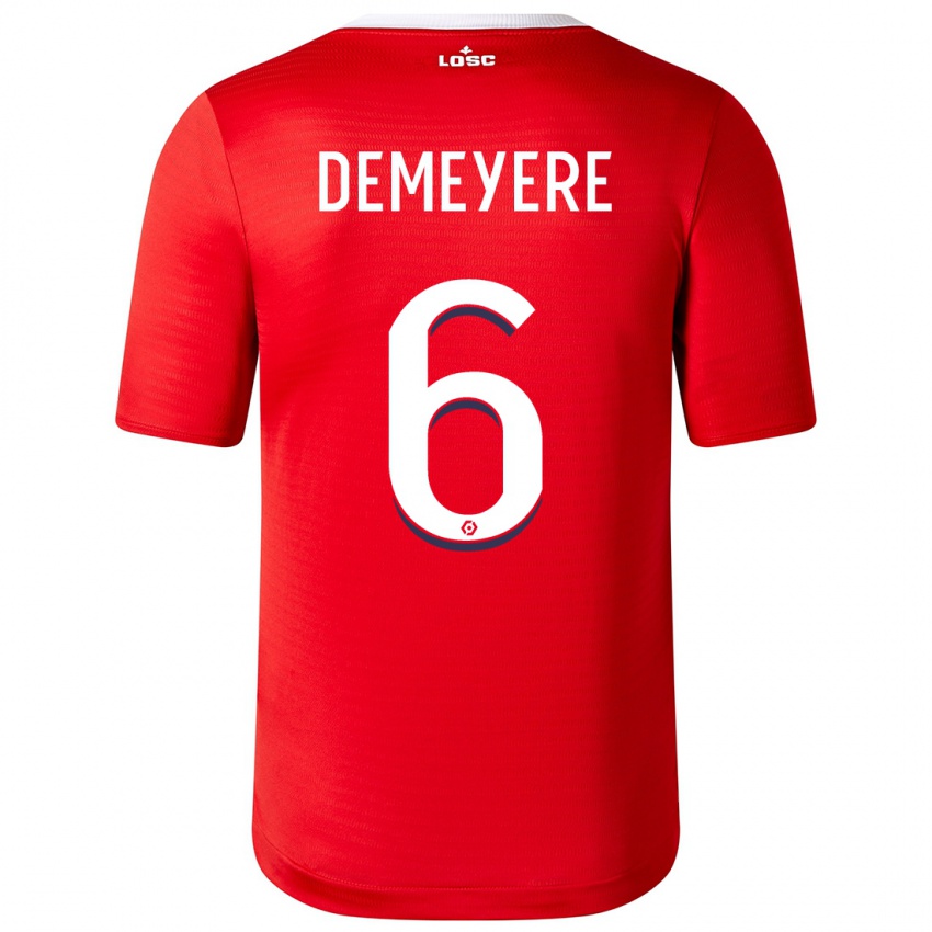 Hombre Camiseta Silke Demeyere #6 Rojo 1ª Equipación 2023/24 La Camisa Chile