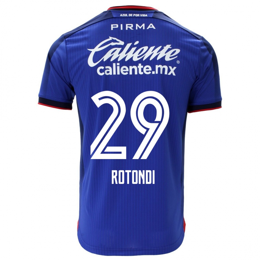 Hombre Camiseta Carlos Rotondi #29 Azul 1ª Equipación 2023/24 La Camisa Chile