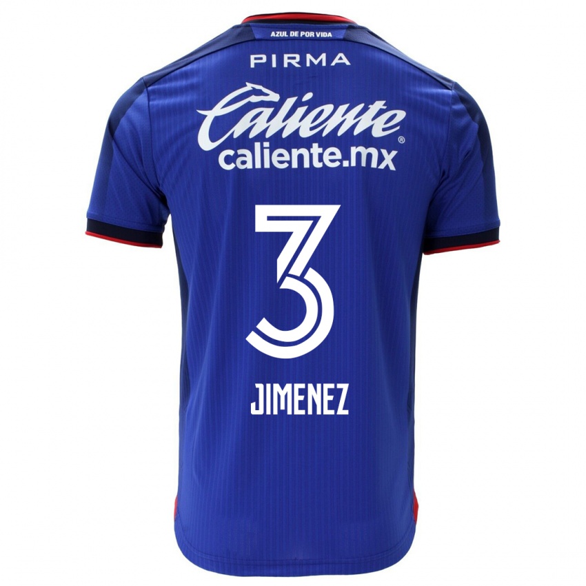 Hombre Camiseta Jaiber Jimenez #3 Azul 1ª Equipación 2023/24 La Camisa Chile