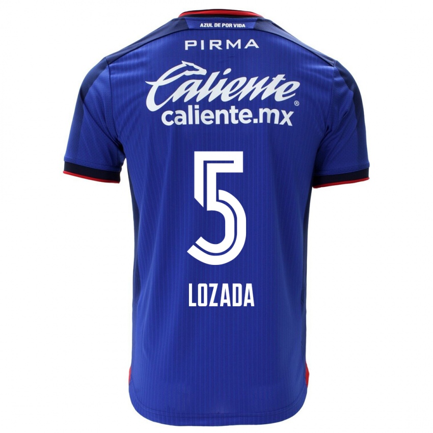 Hombre Camiseta Ana Lozada #5 Azul 1ª Equipación 2023/24 La Camisa Chile