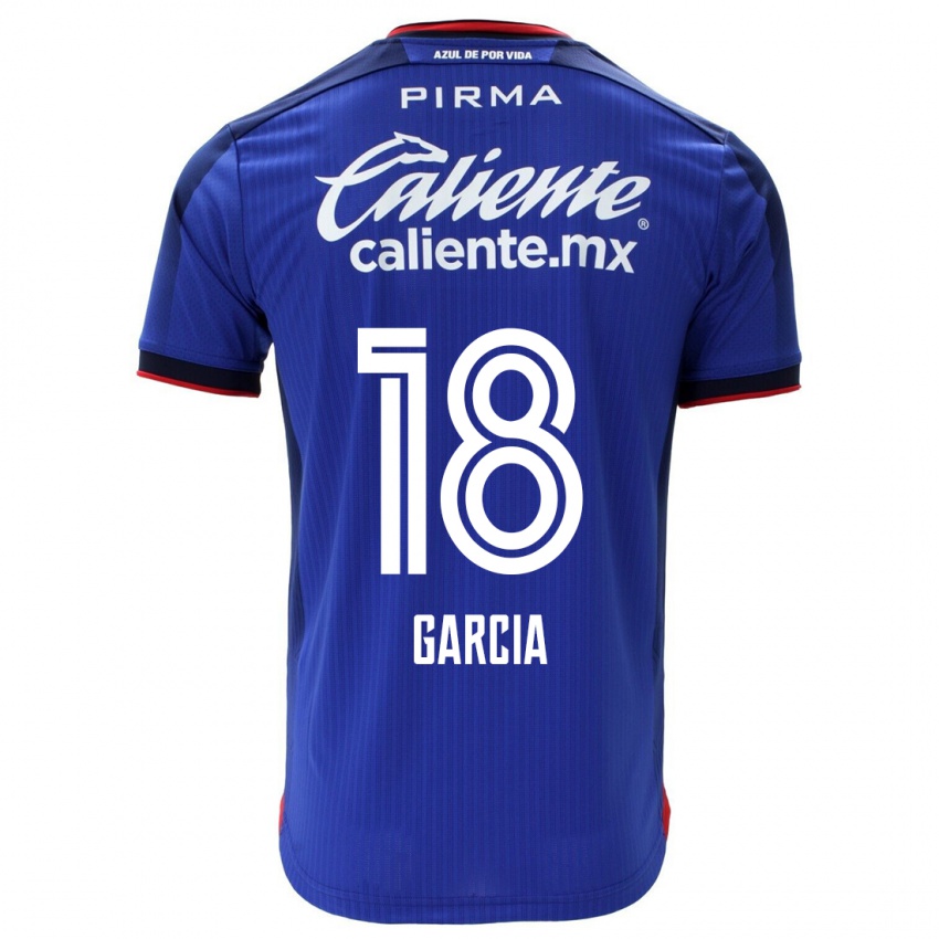 Hombre Camiseta Diana Garcia #18 Azul 1ª Equipación 2023/24 La Camisa Chile