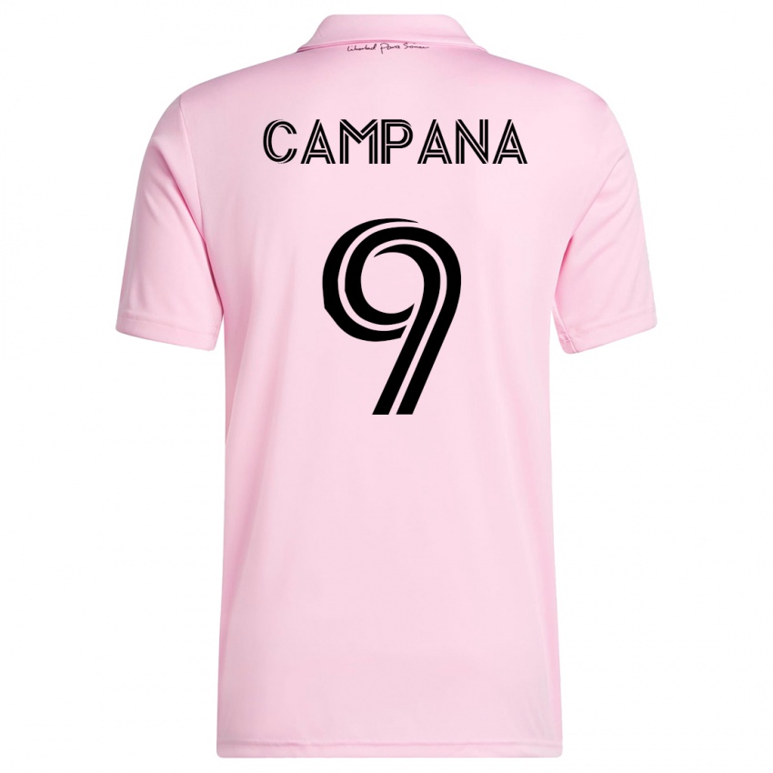 Hombre Camiseta Leonardo Campana #9 Rosa 1ª Equipación 2023/24 La Camisa Chile