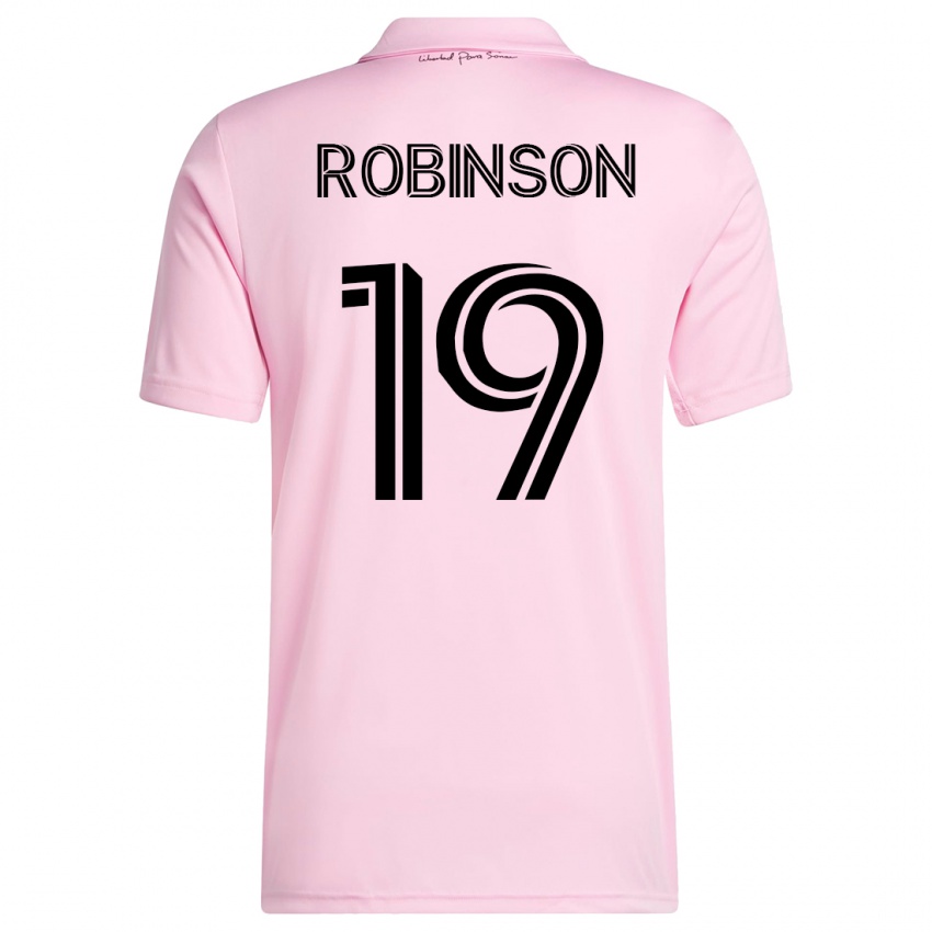 Hombre Camiseta Robbie Robinson #19 Rosa 1ª Equipación 2023/24 La Camisa Chile