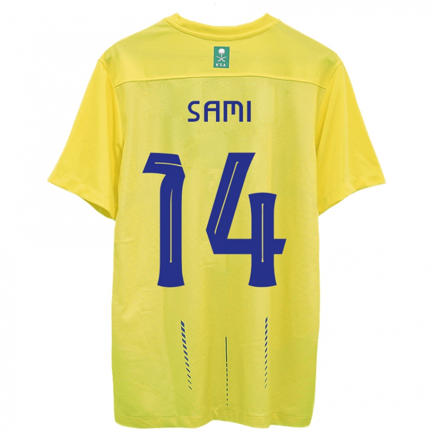 Hombre Camiseta Sami Al-Najei #14 Amarillo 1ª Equipación 2023/24 La Camisa Chile