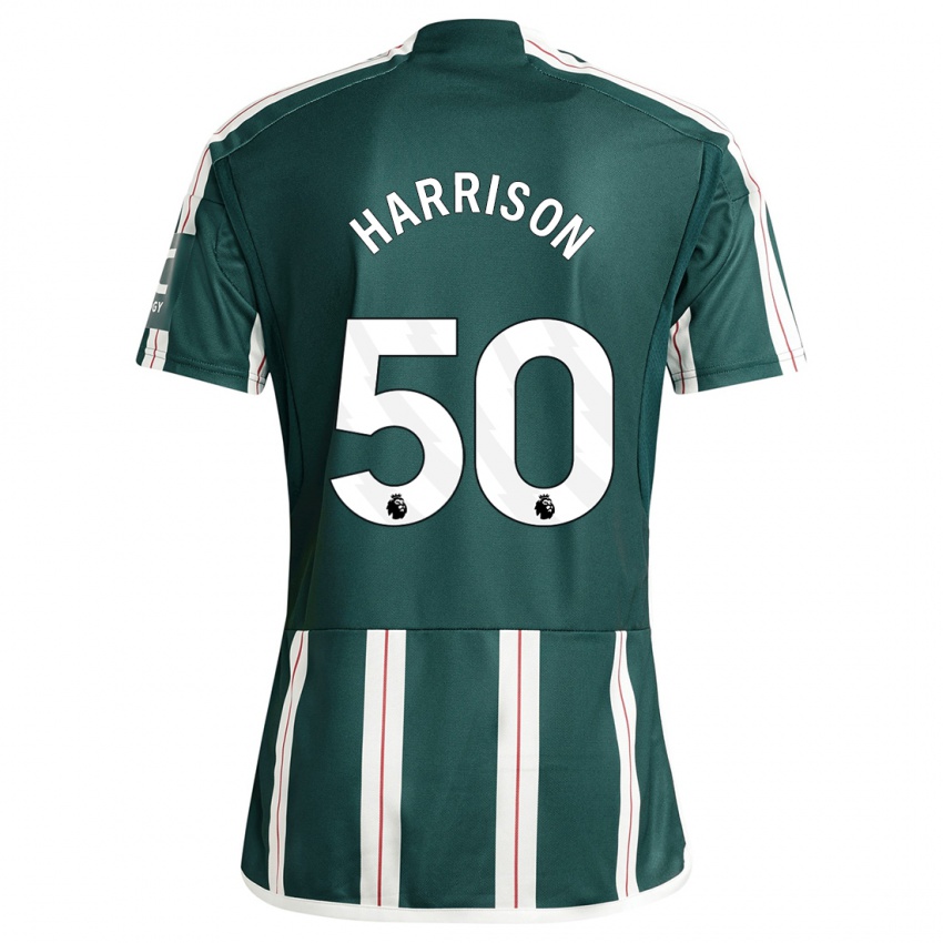Hombre Camiseta Elyh Harrison #50 Verde Oscuro 2ª Equipación 2023/24 La Camisa Chile
