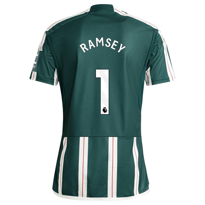 Hombre Camiseta Emily Ramsey #1 Verde Oscuro 2ª Equipación 2023/24 La Camisa Chile
