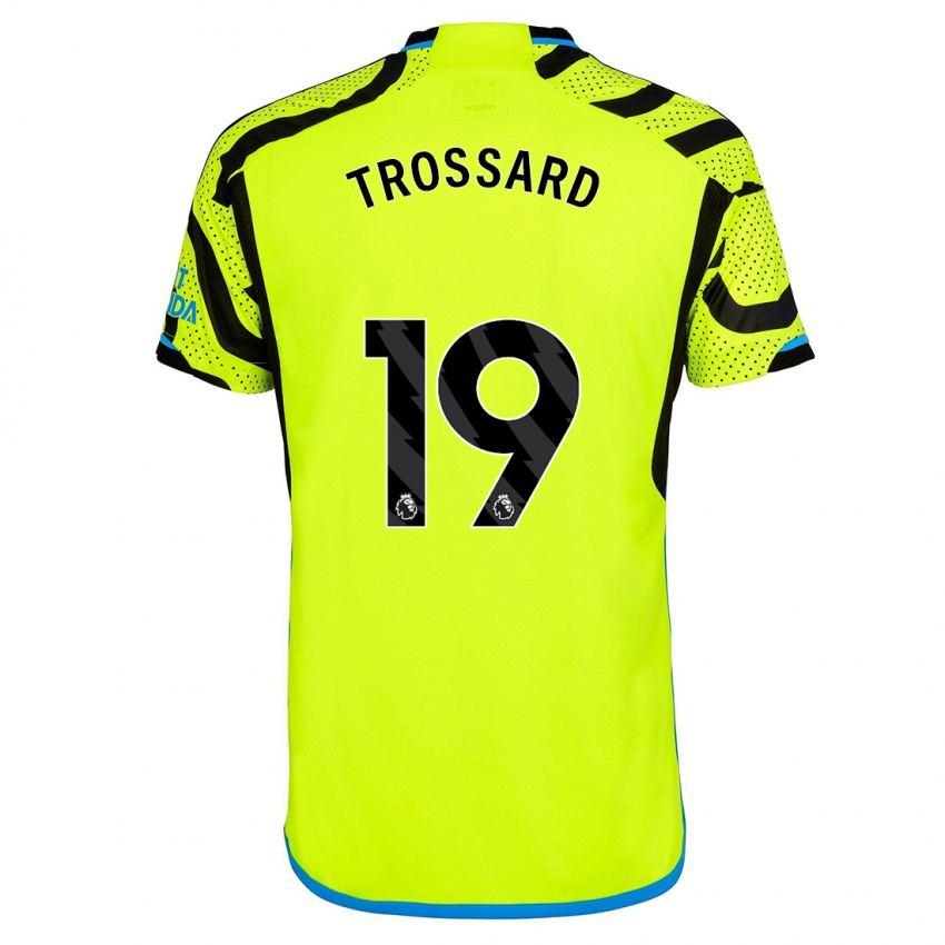 Hombre Camiseta Leandro Trossard #19 Amarillo 2ª Equipación 2023/24 La Camisa Chile