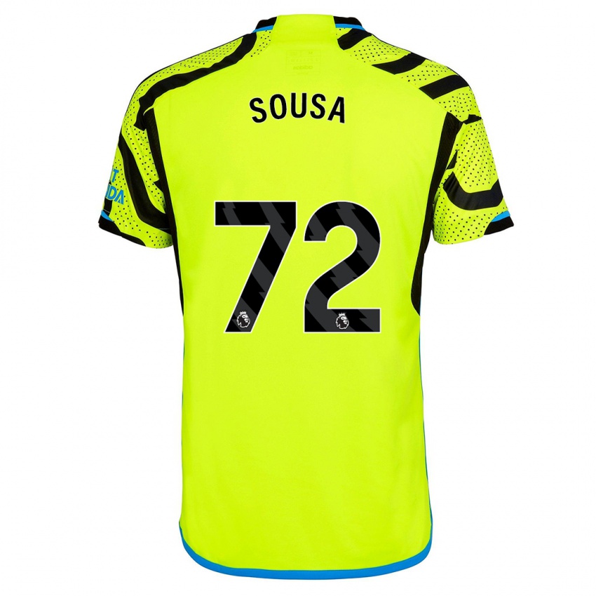 Hombre Camiseta Lino Sousa #72 Amarillo 2ª Equipación 2023/24 La Camisa Chile
