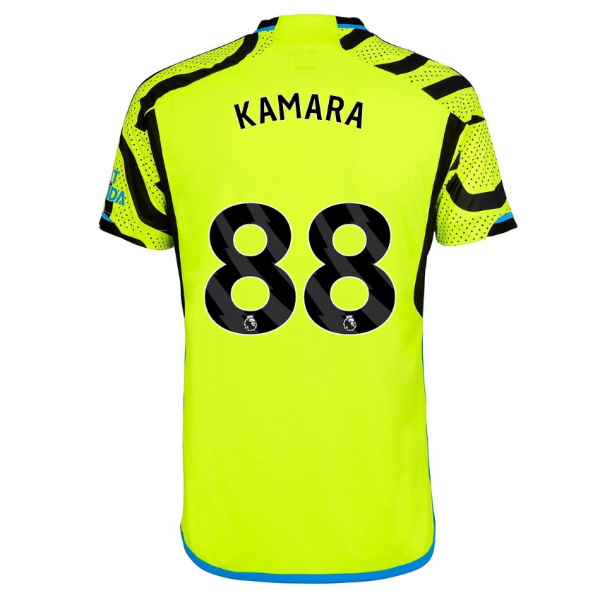 Hombre Camiseta Osman Kamara #88 Amarillo 2ª Equipación 2023/24 La Camisa Chile
