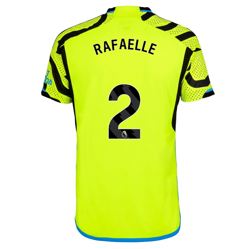 Hombre Camiseta Rafaelle Souza #2 Amarillo 2ª Equipación 2023/24 La Camisa Chile