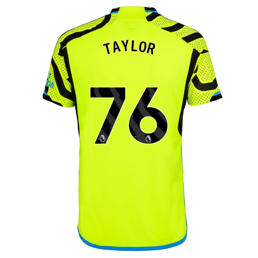 Hombre Camiseta Kido Taylor Hart #76 Amarillo 2ª Equipación 2023/24 La Camisa Chile