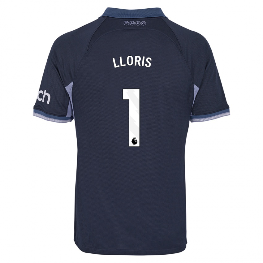 Hombre Camiseta Hugo Lloris #1 Azul Oscuro 2ª Equipación 2023/24 La Camisa Chile