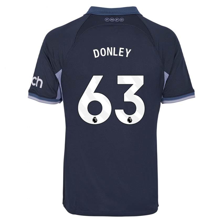 Hombre Camiseta Jamie Donley #63 Azul Oscuro 2ª Equipación 2023/24 La Camisa Chile