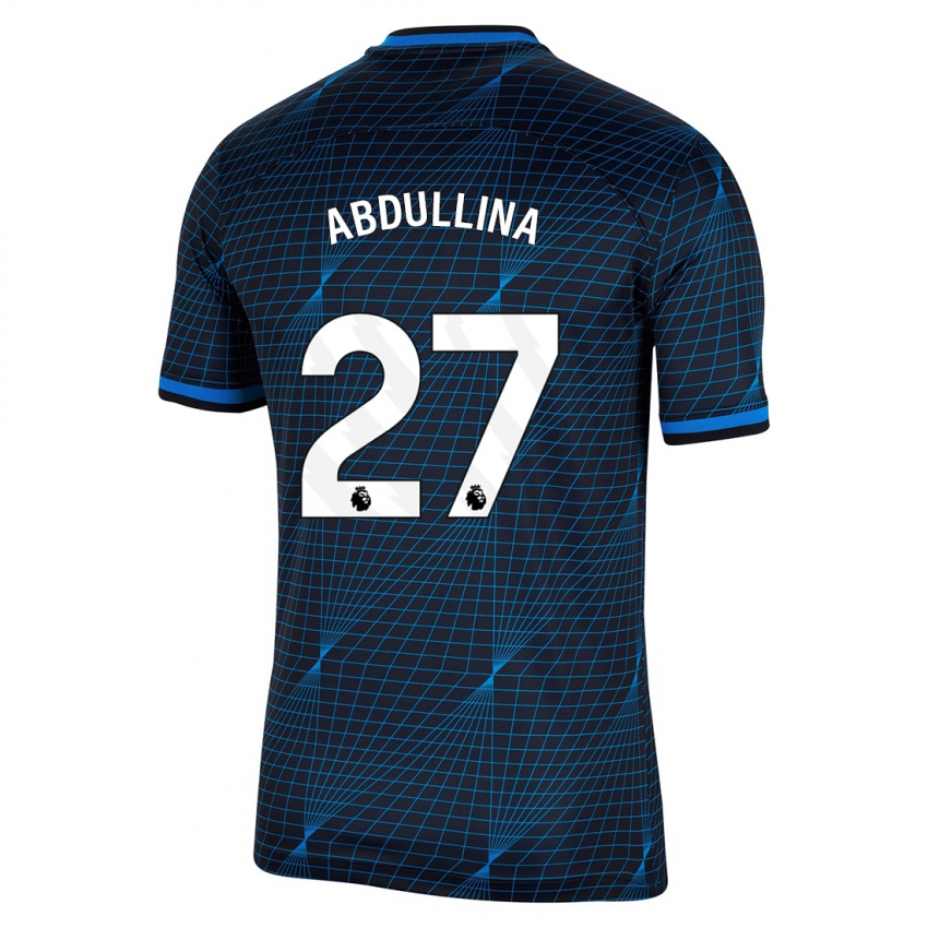 Hombre Camiseta Alsu Abdullina #27 Azul Oscuro 2ª Equipación 2023/24 La Camisa Chile