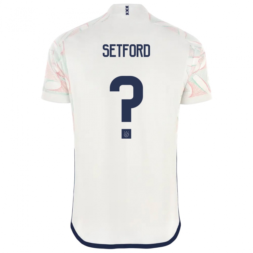 Hombre Camiseta Tommy Setford #0 Blanco 2ª Equipación 2023/24 La Camisa Chile