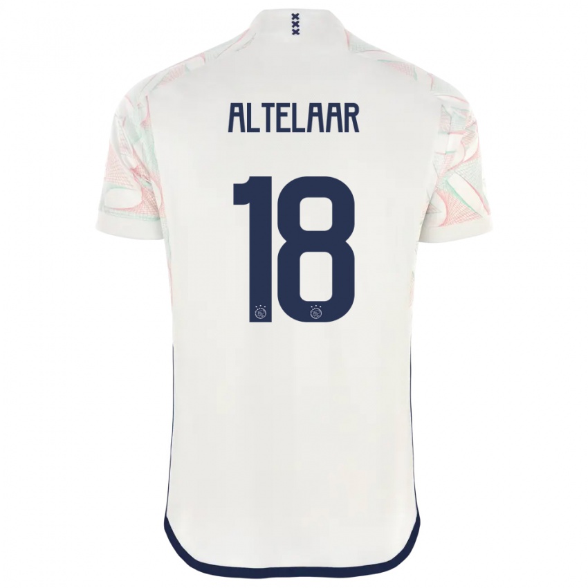Hombre Camiseta Jamie Altelaar #18 Blanco 2ª Equipación 2023/24 La Camisa Chile