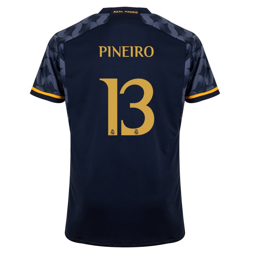Hombre Camiseta Diego Pineiro #13 Azul Oscuro 2ª Equipación 2023/24 La Camisa Chile
