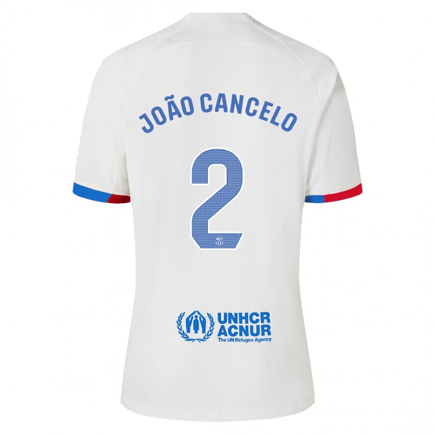 Hombre Camiseta Joao Cancelo #2 Blanco 2ª Equipación 2023/24 La Camisa Chile