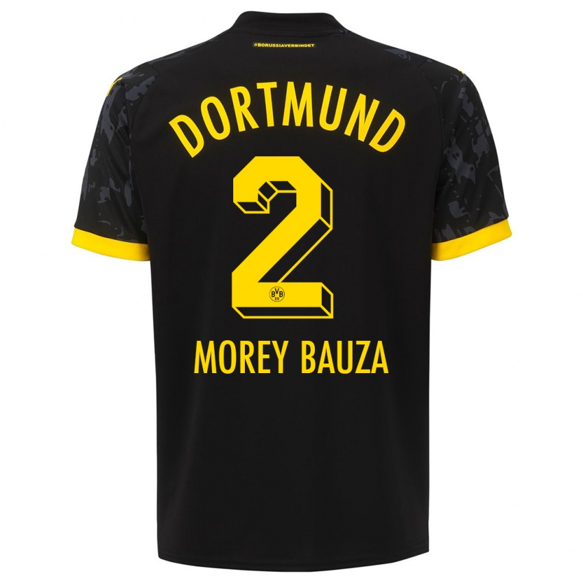Hombre Camiseta Mateu Morey Bauza #2 Negro 2ª Equipación 2023/24 La Camisa Chile