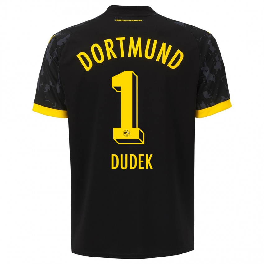 Hombre Camiseta Daniel Dudek #1 Negro 2ª Equipación 2023/24 La Camisa Chile