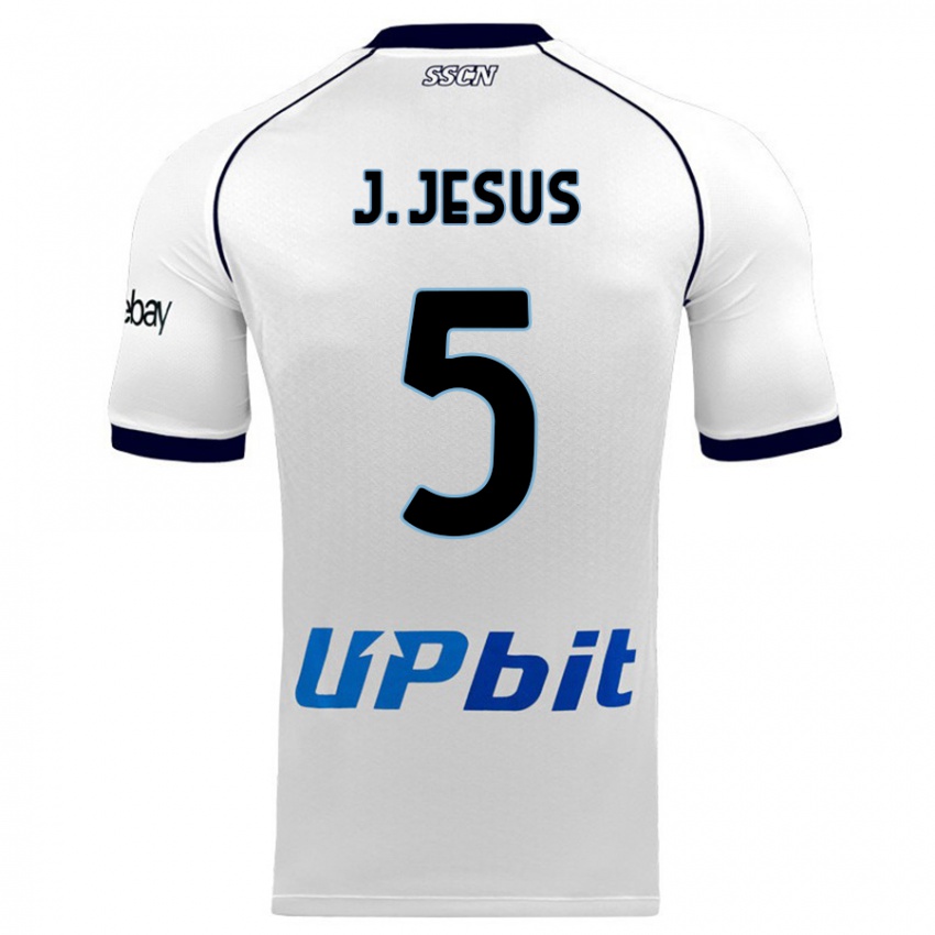 Hombre Camiseta Juan Jesus #5 Blanco 2ª Equipación 2023/24 La Camisa Chile