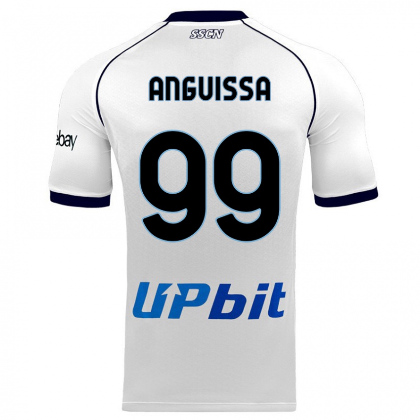 Hombre Camiseta Andre Zambo Anguissa #99 Blanco 2ª Equipación 2023/24 La Camisa Chile