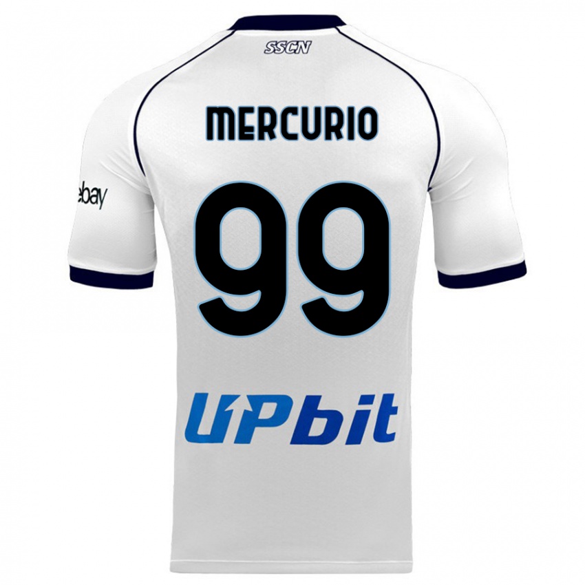 Hombre Camiseta Giovanni Mercurio #99 Blanco 2ª Equipación 2023/24 La Camisa Chile