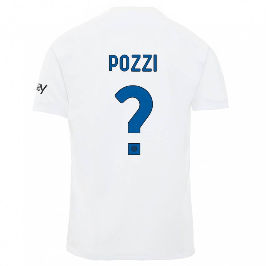 Hombre Camiseta Andrea Pozzi #0 Blanco 2ª Equipación 2023/24 La Camisa Chile