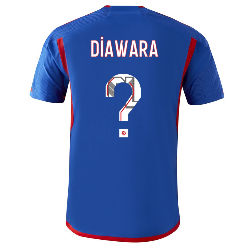 Hombre Camiseta Mahamadou Diawara #0 Azul Rojo 2ª Equipación 2023/24 La Camisa Chile