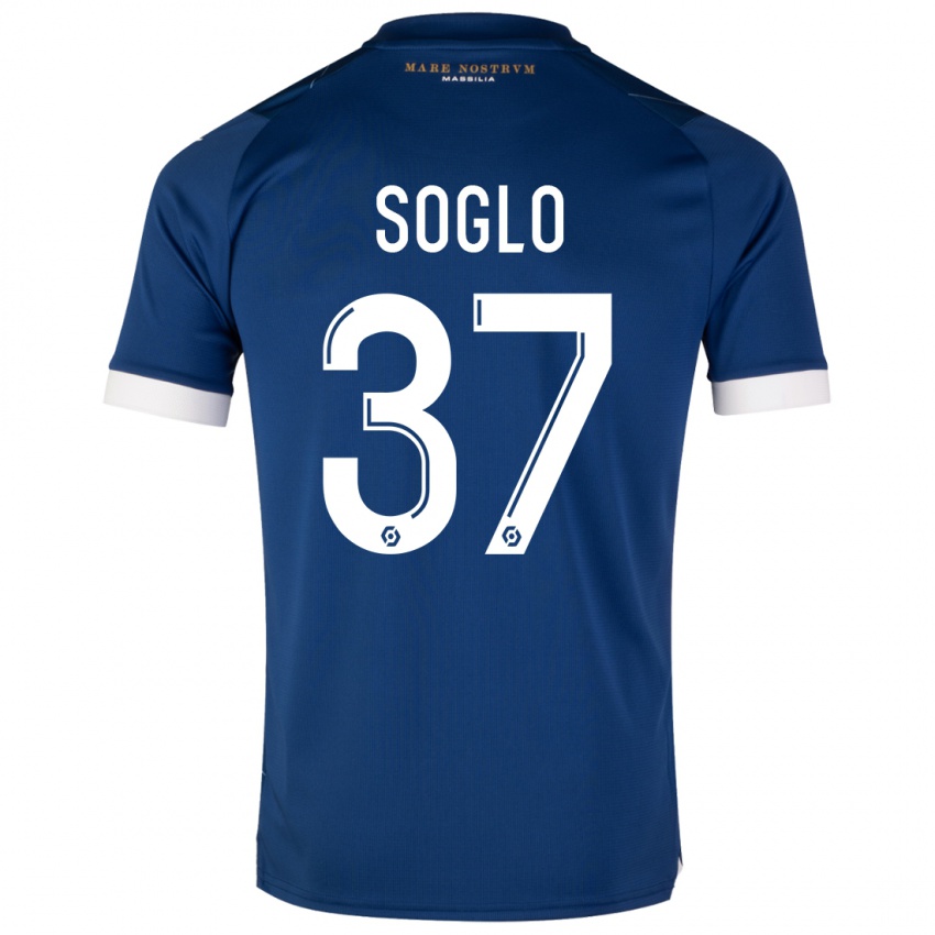 Hombre Camiseta Emran Soglo #37 Azul Oscuro 2ª Equipación 2023/24 La Camisa Chile