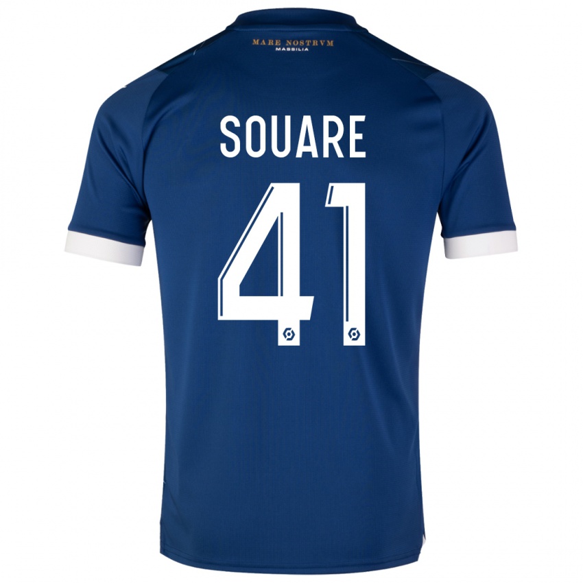 Hombre Camiseta Cheick Souare #41 Azul Oscuro 2ª Equipación 2023/24 La Camisa Chile