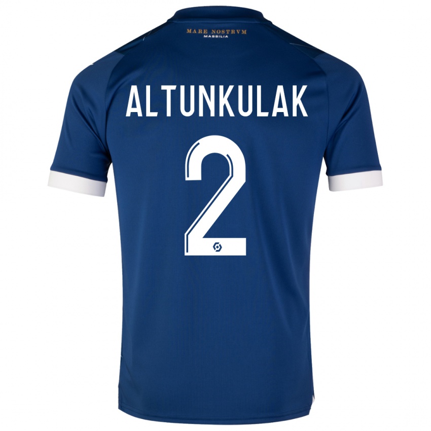 Hombre Camiseta Selen Altunkulak #2 Azul Oscuro 2ª Equipación 2023/24 La Camisa Chile