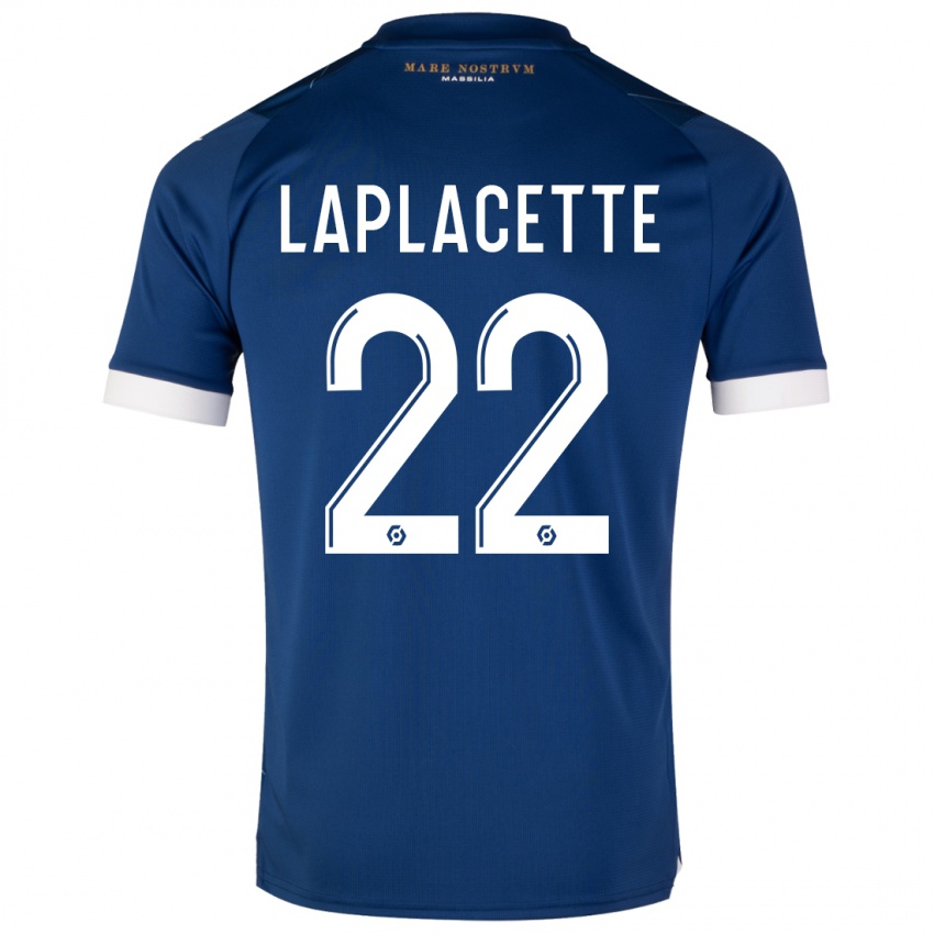 Hombre Camiseta Tess Laplacette #22 Azul Oscuro 2ª Equipación 2023/24 La Camisa Chile