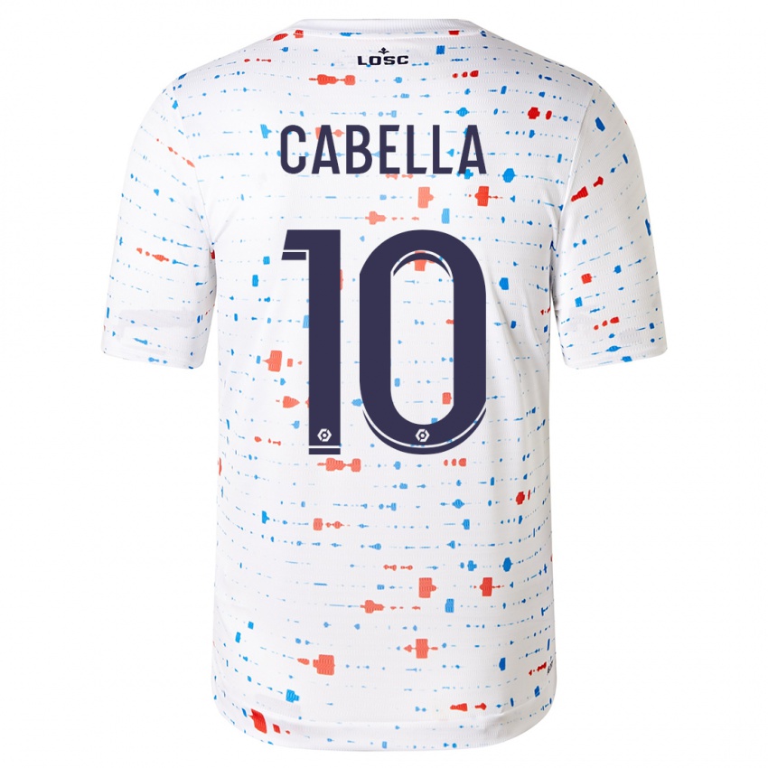 Hombre Camiseta Remy Cabella #10 Blanco 2ª Equipación 2023/24 La Camisa Chile