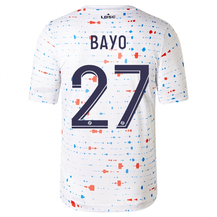 Hombre Camiseta Mohamed Bayo #27 Blanco 2ª Equipación 2023/24 La Camisa Chile