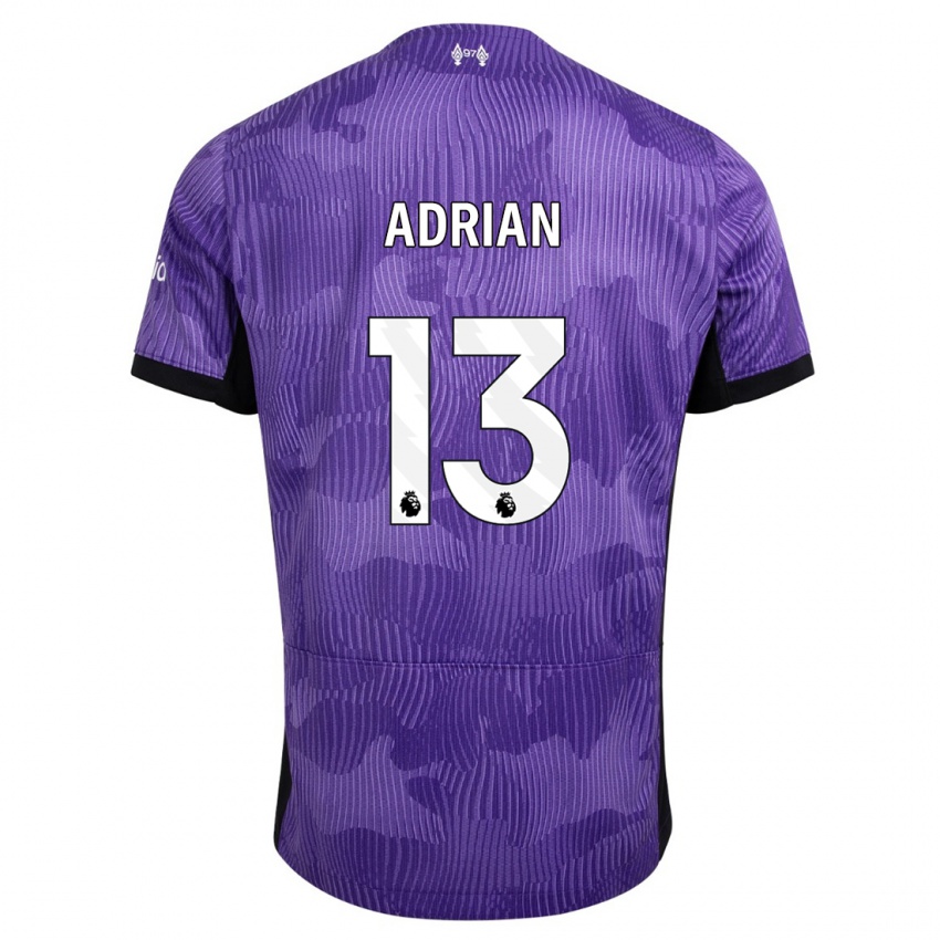 Hombre Camiseta Adrian #13 Púrpura Equipación Tercera 2023/24 La Camisa Chile