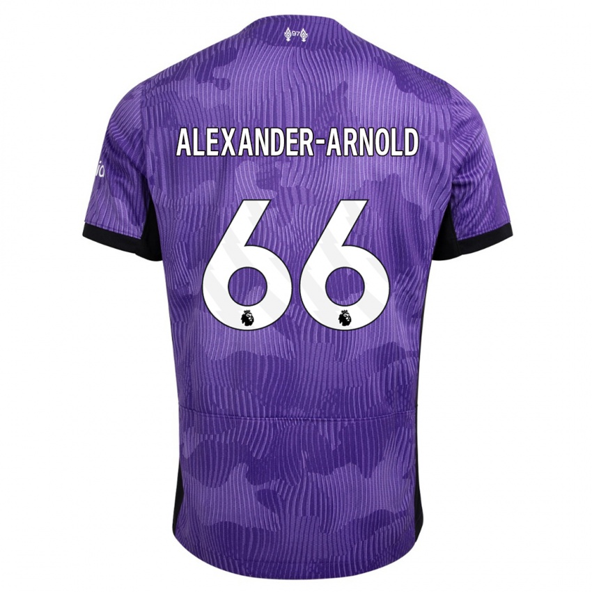 Hombre Camiseta Trent Alexander-Arnold #66 Púrpura Equipación Tercera 2023/24 La Camisa Chile