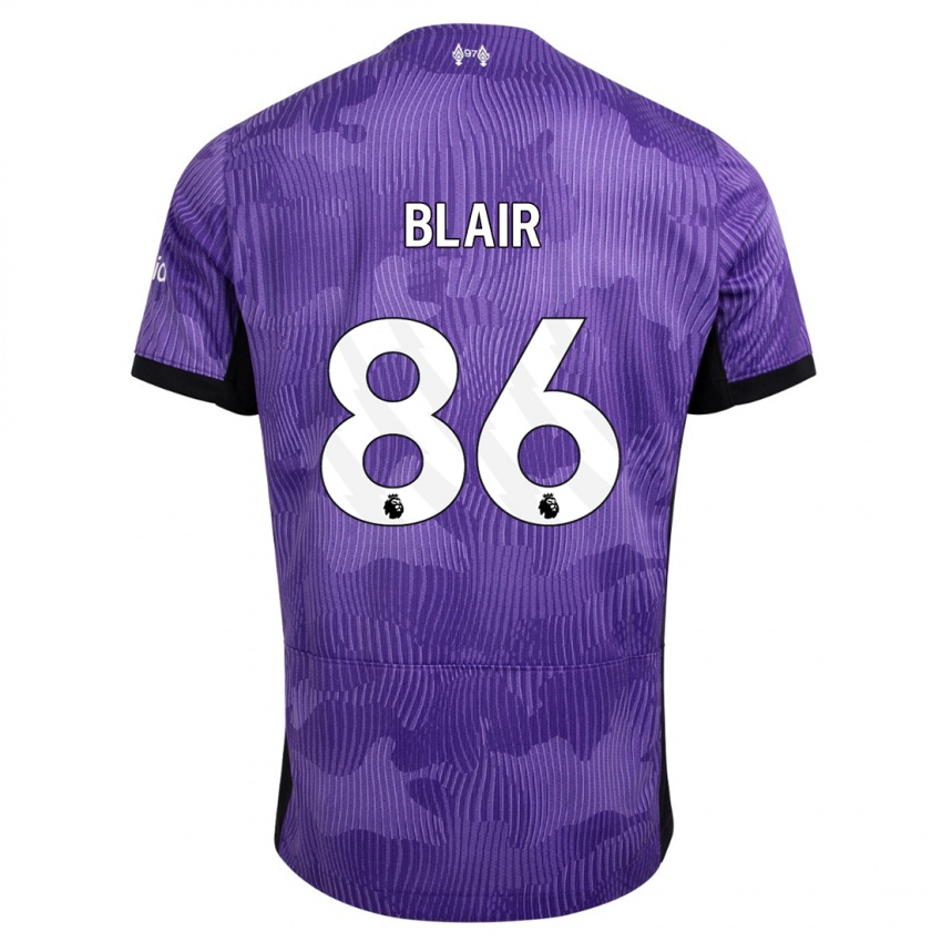 Hombre Camiseta Harvey Blair #86 Púrpura Equipación Tercera 2023/24 La Camisa Chile