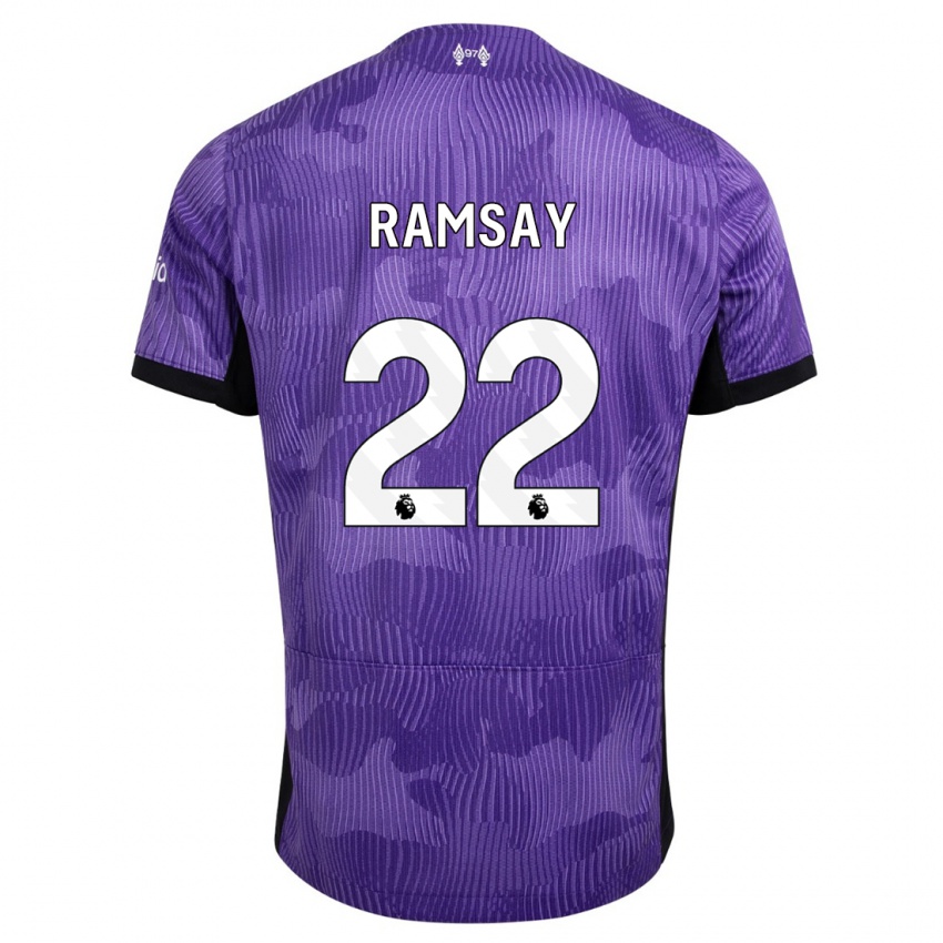 Hombre Camiseta Calvin Ramsay #22 Púrpura Equipación Tercera 2023/24 La Camisa Chile