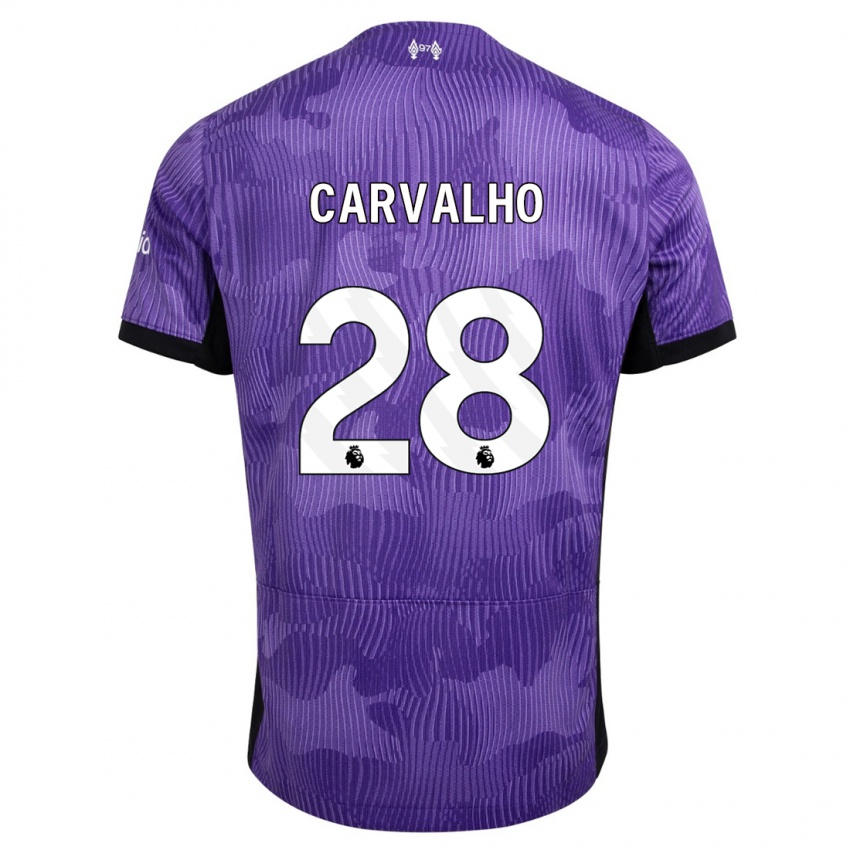 Hombre Camiseta Fabio Carvalho #28 Púrpura Equipación Tercera 2023/24 La Camisa Chile