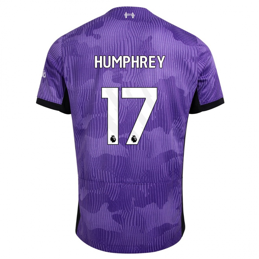 Hombre Camiseta Carla Humphrey #17 Púrpura Equipación Tercera 2023/24 La Camisa Chile